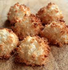 Form the haystacks using a boiled egg cup or small ice cream scoop. Coconut Haystack Recipe Katie Bulmer Cooke