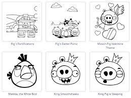 Coloring pages of chuck, stella, red, and pig from the angry birds in the costumes of star wars. Free Angry Bird Printables And Invitations Printables 4 Mom