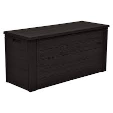 H G Garten Aufbewahrungsbox Woody 120 X 46 X 58 Cm Braun Bauhaus