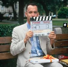 Gump and an unknown father. Forrest Gump Behind The Scenes Forrest Gump Tom Hanks Forrest Gump Iconic Movies