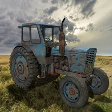 Minsk tractor works was founded on may 29, 1946. 3ds Max Belarus Tractor