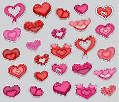 Pick the best from trending #hearts stickers, edit them and share with the world. A Set Of Valentines Day Red And Pink Hearts Printable Stickers Collection Stock Vector Illustration Of Label 14th 108087391