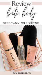 Bali Body Self Tanner Review Tanning Mousse Face Products Skincare Bali Body