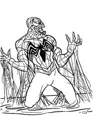 The deadly venom coloring image: Venom Coloring Pages Books 100 Free And Printable