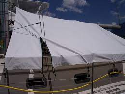 I Have Been Thinking Of Making A Sun X2f Rain Shade For Some Time Many Many Boats Here At The Marina Have Sunshade Liveaboard Sailboat Sailboat Boat Covers