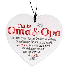 Das jubiläum feierten sie groß mit ihrer familie und freunden. Keramikherz Mit Spruch 749703 Danke Oma Opa