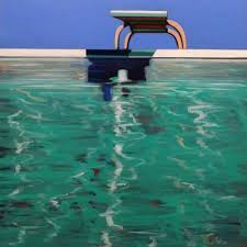 Melissa Chandon Paintings Skidmore Contemporary Art Ca Swimming Pool Art Pool Art Painted Pool Deck