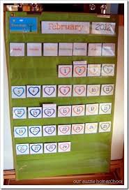 Our Aussie Homeschool Pocket Chart Calendar Printables