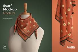 Download Silk Scarf Mockup Big Pack 01 6009466