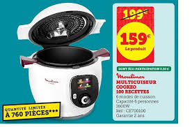 Offre Multicuiseur Cookeo 100 Recettes Moulinex Chez Super U