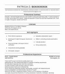 pacu charge nurse resume example uab hospital gardendale