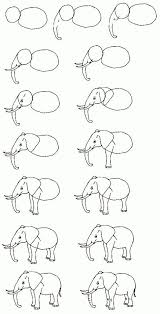Graphisme Dessiner Un Elephant Zeichnen Anleitung Malen Und Zeichnen Kunststunden