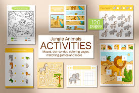 Then you're most certainly in the right place for everything esl animals lesson plans! Jungle Animals Activities For Kids 986702 Illustrations Design Bundles