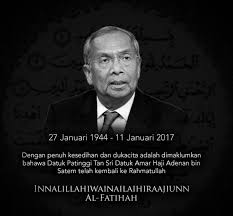 Tan sri adenan satem terus mengangkat sumpah sebagai ketua menteri sarawak majlis berlangsung di astana negeri sarawak chief minister adenan satem passed away this afternoon, just two weeks shy of his 73rd birthday. Cm Sarawak Tan Sri Adenan Satem Passed Away