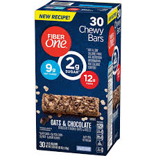 Presenting recipe to prepare energy booster, that is high fiber energy bar. Amazon Com Fiber One Oats And Chocolate Chewy Bars New Recipe 30 Ct Individually Wrapped Grocery Gourmet Food