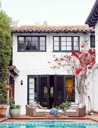 Black And White Spanish Style Home Exterior Pin By Laura Holcombe On Outdoor Space Spanish Style Homes House Exterior Spanish House