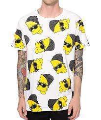 neff x the simpsons steezy bart drop tail t shirt zumiez cool tees clothes simpson