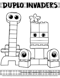 Coloring Page Duplo Invaders True North Bricks Lego Movie Coloring Pages Coloring Pages Lego Coloring