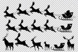 ··· waving santa and 2 reindeer silhouette a09704 this impressive outdoor ropelight silhouette is 2. Santa Claus Sleigh With Reindeer Christmas Deer Black Silhouette Royalty Free Cliparts Vectors And Stock Illustration Image 115569721