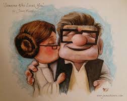 Up X Star Wars Someone Who Loves You Disney Star Wars Han And Leia Disney Princess Leia