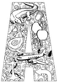 These free, printable halloween coloring pages for kids—plus some online coloring resources—are great for the home and classroom. Alphabet Coloring Pages For Adults Coloring Home