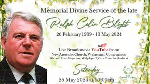Memorial Divine Service of the late Ralph Colin Blight