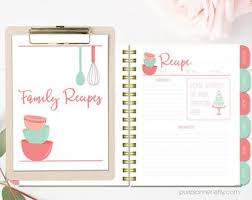 Recipe Binder Kit Printables Navy Recipe Book Recipe Etsy Food Printables Recipe Binder Kit Recipe Binder
