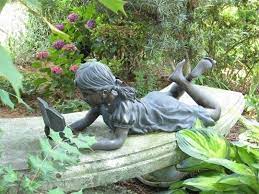 Wish I Could Afford This I Used To Read Constantly As A Child Garden Statues Garden Figures Garden Art