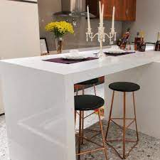 Because counter height tables are typically 4 to 6 inches higher than standard tables, buy counter height bar stools or chairs to match. China 15mm 18mm 20mm 30mm Kitchen Artificial Marble Quartz Stone Slab Work Table Countertop China Countertop Quartz Countertop