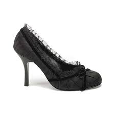 Womens Funtasma Dainty 420 Size 10 M Black Satin