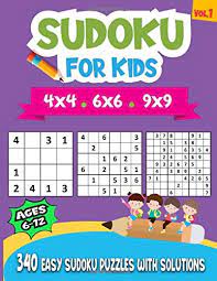 If your kid can easily cope with 4×4 versions, it's time to make tasks harder and more interesting. Sudoku For Kids Ages 6 12 340 Easy Sudoku Puzzles For Kids And Beginners 4x4 6x6 And 9x9 With Solutions Press Firstworkbook 9798657043976 Amazon Com Books