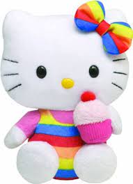 Amazon Com Ty Beanie Baby Hello Kitty Cupcake Toys Games