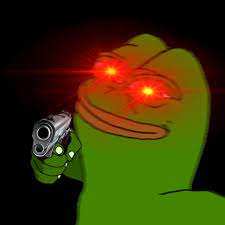 Maybe you would like to learn more about one of these? Probably Some Template Of Triggered Pepe Pointing A Gun Idk Update Memes