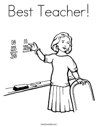 Today, there are many kinds of coloring books out there in the market. Best Teacher Coloring Page Twisty Noodle
