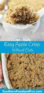 Apple Crisp Without Oats With A Streusel Topping That S Easy And Quick To Prepare And Full Of Fla Easy Apple Crisp Recipe Apple Crisp Apple Crisp Without Oats