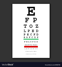 Optical Vision Test Chart