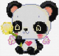 (counted cross stitch kit) product no: Panda Cross Stitch Designs