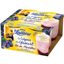Yaourt Liegeois Myrtille La Laitiere Les 4 Pots De 100g A Prix Carrefour La Laitiere Myrtille Yaourt