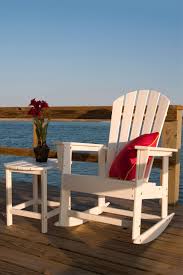 Polywood South Beach Rocker Adirondack Rocking Chair Outdoor Rocking Chairs Resin Adirondack Chairs