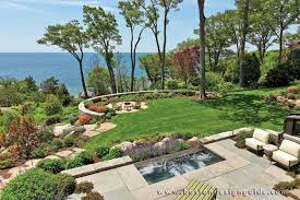 Landscape Architecture By Gregory Lombardi Design Photography By Warren Patterson Landscape Design Sloped Backyard Sloped Garden