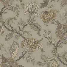 Taking inspiration from jacobean floral crewel embroidery patterns, this rug's elegant nature pattern and neutral beige, grey, brown, and green tones will look stunningly beautiful in any room. Oriental Wallpaper Jacobean 238592 Jacobean Floral Paisley Oriental Wallcoverings Beige Multicolor