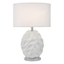 Jonathan y led stork table lamp in white/gold with feather shade. Contemporary White Sculptural Table Lamp With Shade Lighting Company
