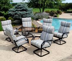 Backyard Creations 7 Piece Pacifica Dinning Collection At Menards Outdoor Cushions Patio Furniture Patio Furniture Chairs Backyard Creations