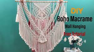 Here's a fun and easy diy boho wall art idea that's cheap and easy! Diy Boho Macrame Wall Hanging Tutorial So Easy Even You Are Beginners Macrame Wall Hanging Tutorial Boho Macrame Wall Hanging Macrame Wall Hanging Diy