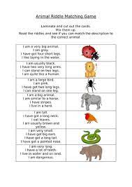 8 genius brain boosters you can do with your kids. Animal Riddle Match Teaching Resources