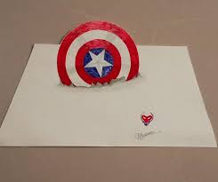 Captain America S Shield 3d Art Captain America Shield Captain America 3d Drawings