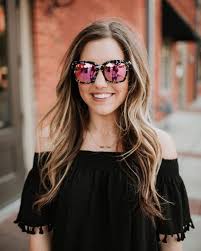 Sunglasses & blue light glasses. Bella Black White Frame Pink Mirror Lens Diff Eyewear Outfit Accessories Sunglasses