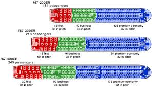 767 generic seating charts