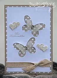 Hochzeitskarte Mit Schmetterlingen Karten Basteln Hochzeit Schmetterling Karten Karte Hochzeit