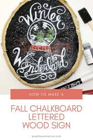 Be sure to stop by love grows wild to see what other projects i've been working on lately: Diy Fall Hand Lettered Chalkboard Sign Tutorial